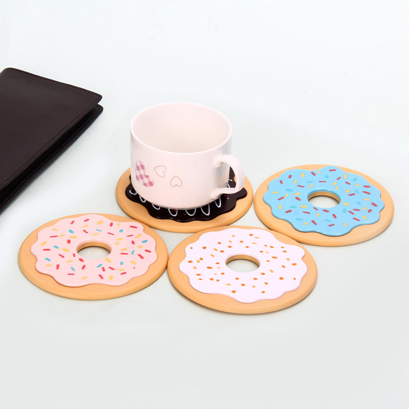 Round Donut Coaster Drink Mat Pads