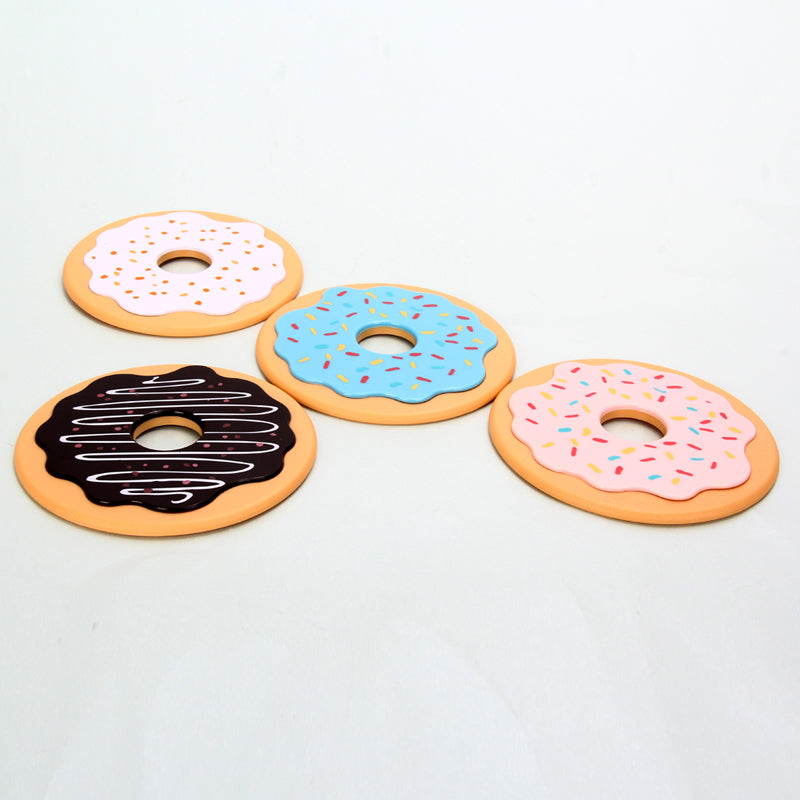 Round Donut Coaster Drink Mat Pads