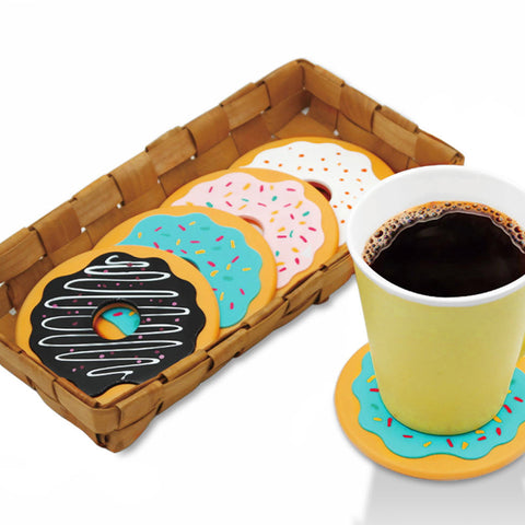 Round Donut Coaster Drink Mat Pads