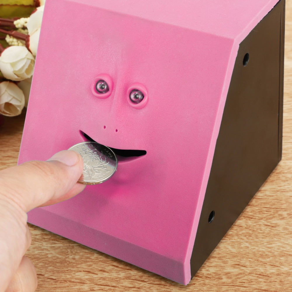 Face Money Eating Piggy Bank Box