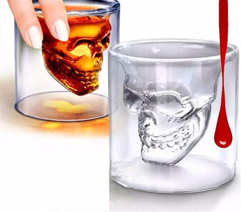 Transparent Crystal Skull Head Shot Glass